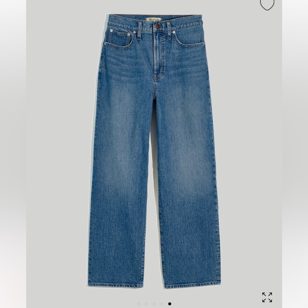 NWT Madewell The Perfect Vintage Crop Jeans Blue Raw Hem High Rise 26 Sold Out! - Picture 4 of 10